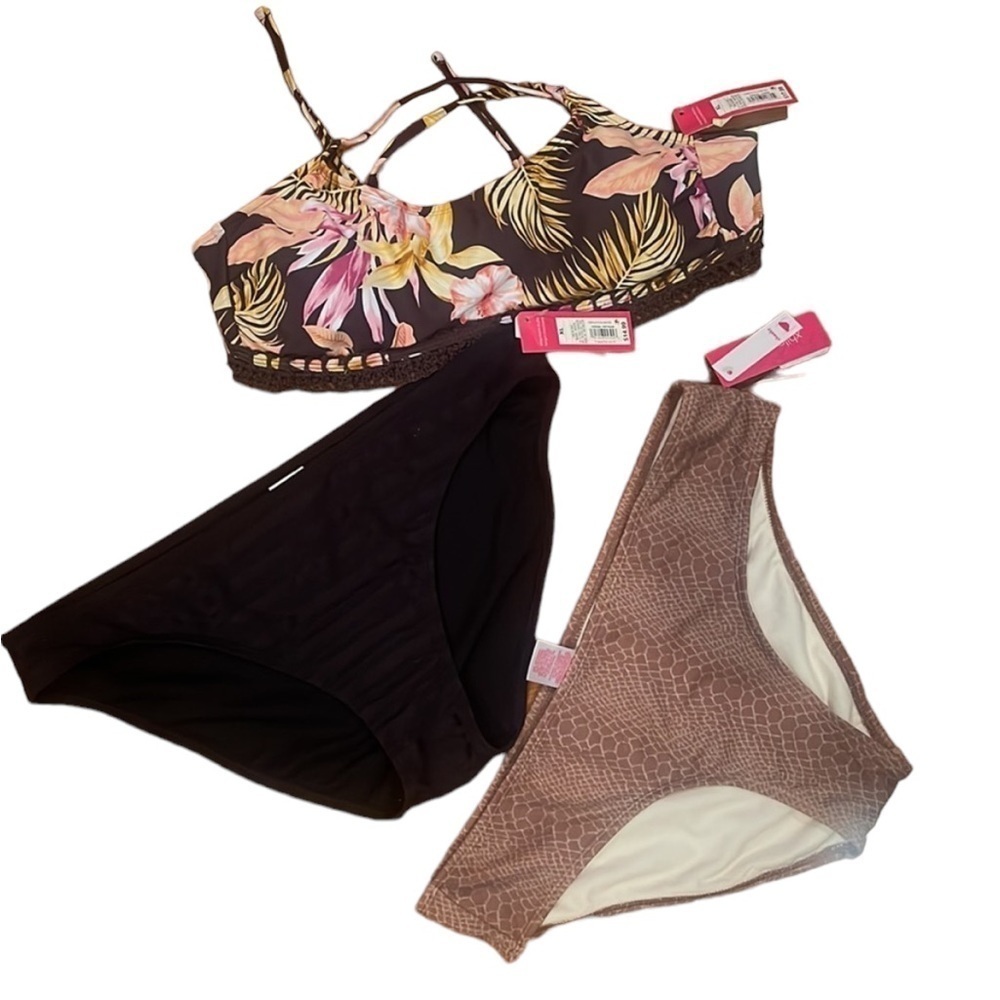 Bikini Set Bundle XL New With Tags 3 Piece Mix & Match Swim​ - Picture 2 of 14